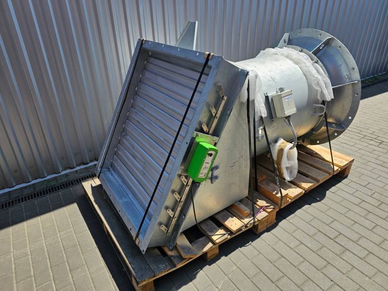 Wentylator przemysłowy halowy z roletą 45/54 kW