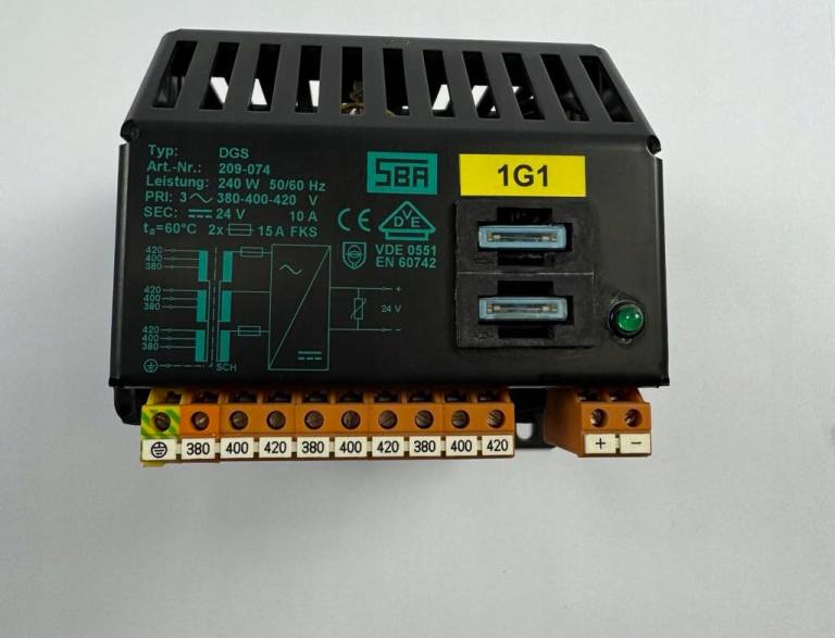 Transformator SBA DGS 209-074 240W 380-420V 10A 50/60Hz