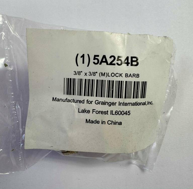 Wciskany łącznik do węża SPEEDAIRE 5A254, 3/8" x 3/8"
