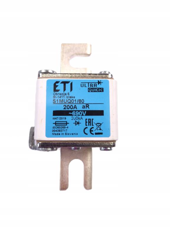 Bezpiecznik topikowy ETI 200A aR ~690V S1MUQ01/80