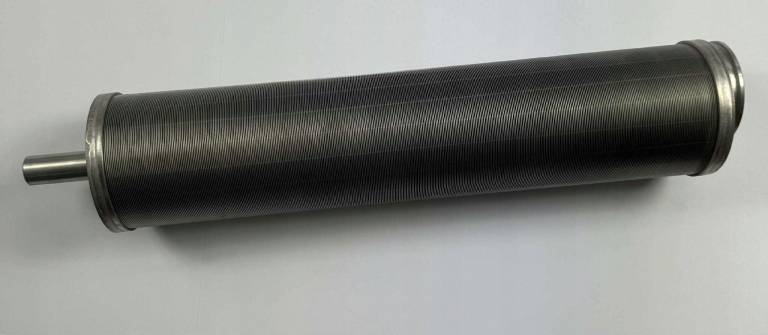 Cylindryczny wkład filtracyjny stalowy 420x93 mm, otwór Ø55mm – przemysłowy