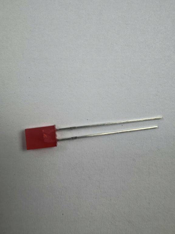 Dioda LED 2x5 mm czerwona prostokątna
