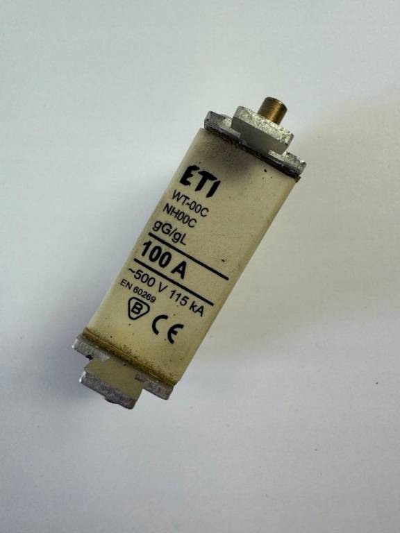 Bezpiecznik topikowy ETI gG/gL 100A 500V 115kA