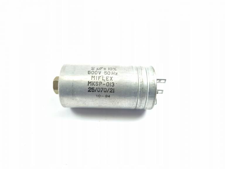 Kondensator 2uF 500V 50 Hz Miflex +- 10% MKSP-013