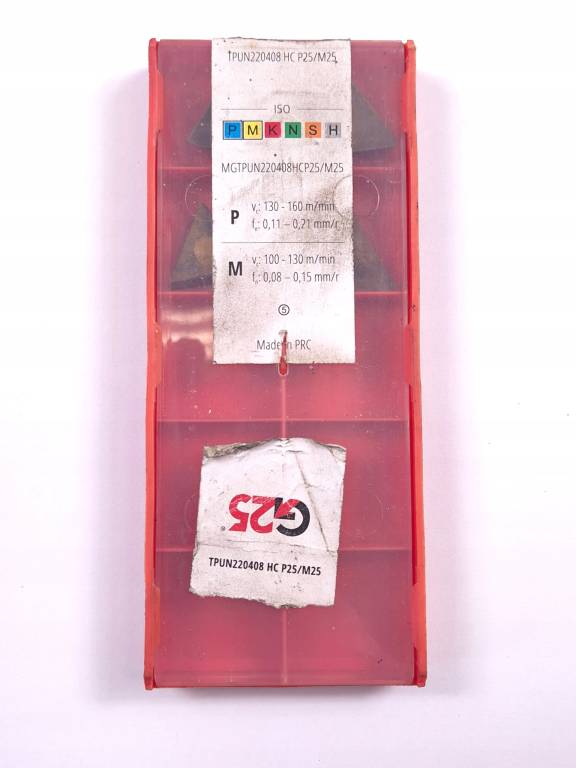 Płytki skrawające TPUN220408 HC P25/M25