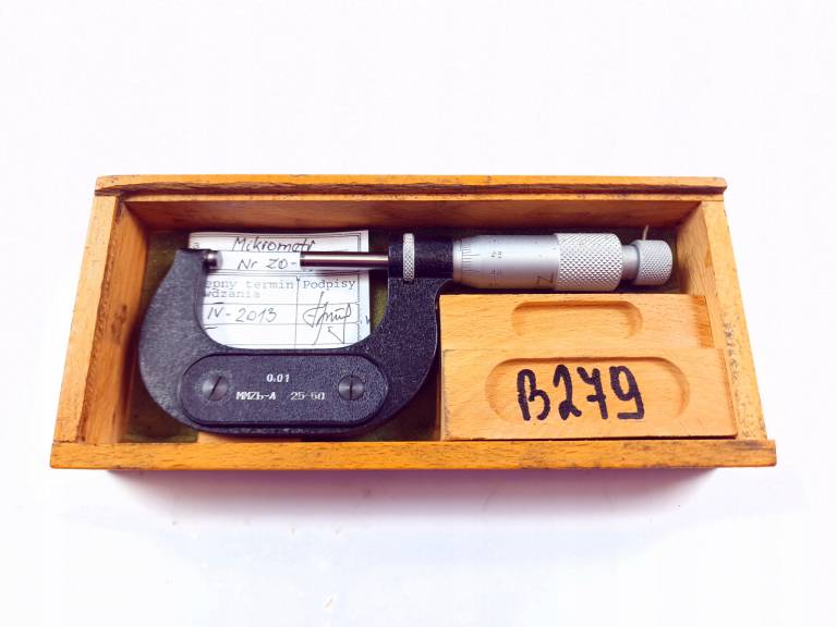 Mikrometr zewnętrzny MMZc 25-50 płaskimi FWP