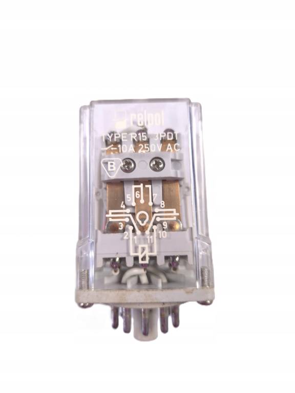 Przekaźnik elektromagnetyczny R15 3PDT 10A 110V 50Hz