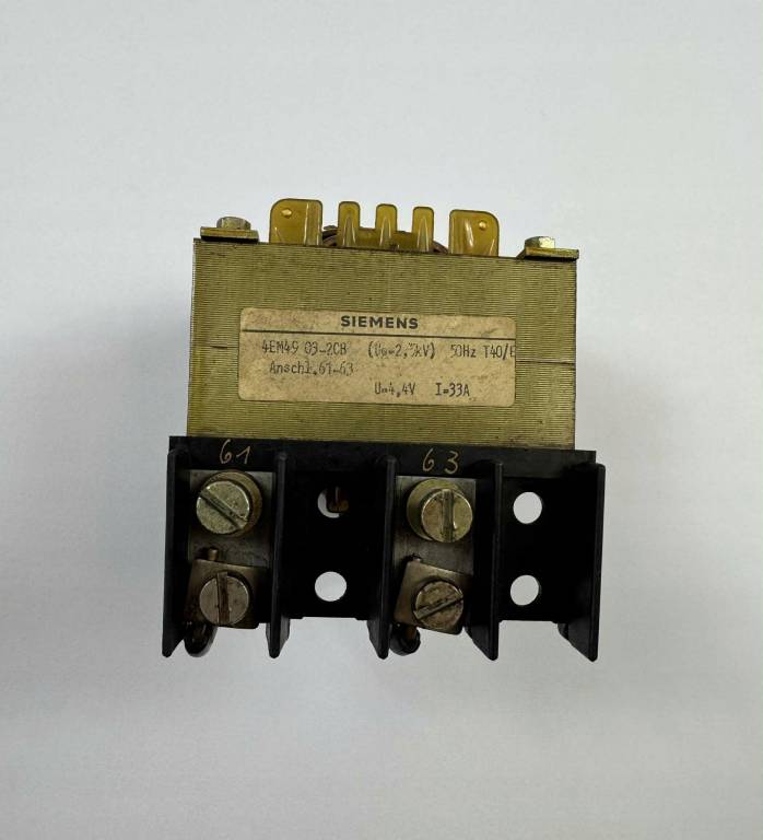 Reaktor sieciowy Siemens 4EM49 03-2CB 2.5kV 33A 50Hz
