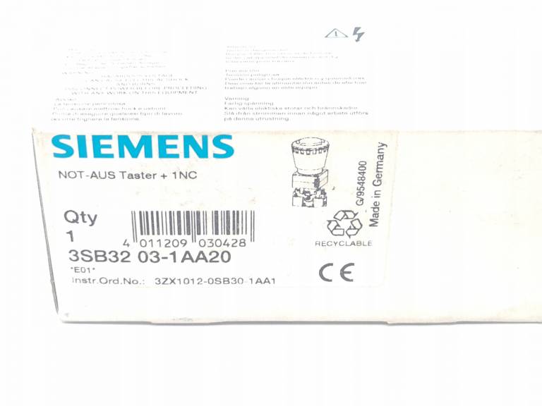 Siemens 3SB32 03-1AA20