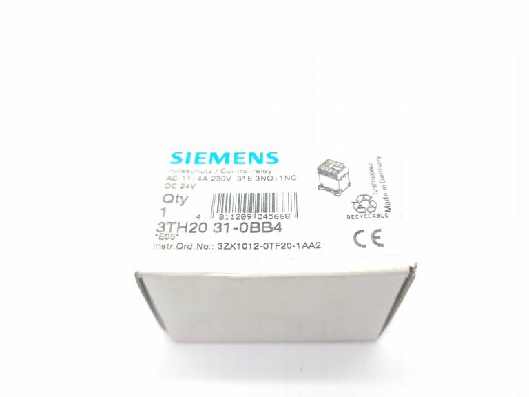 Siemens 3TH2031-0BB4 Stycznik 31E 10A 24VDC