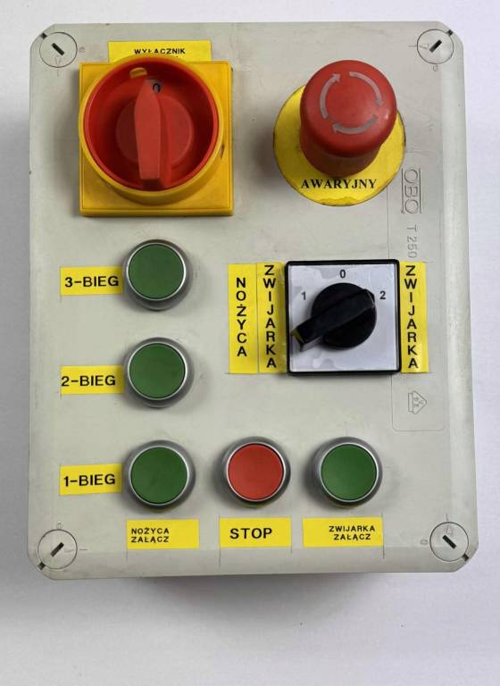 Skrzynka sterująca 1-3 biegi, nożyca, zwijarka, STOP, E-STOP, wyłącznik
