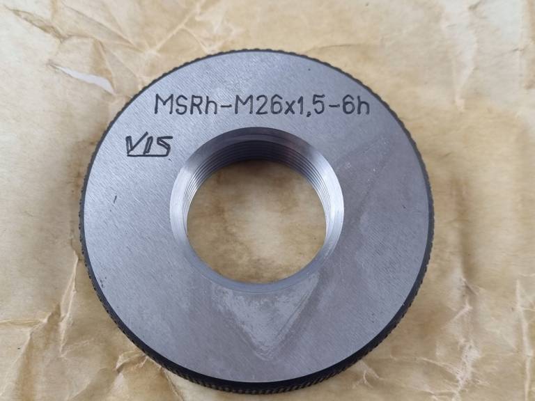 Sprawdzian gwintowy pierścieniowy MSRh M26x1,5 6H