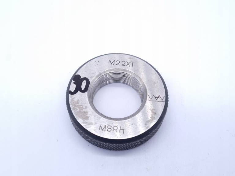Sprawdzian pierścieniowy do gwintu MSRh M22x1