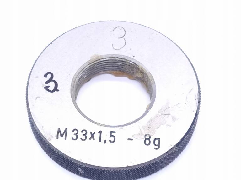 Sprawdzian pierścieniowy do gwintu MSRh M33x1,5 8g