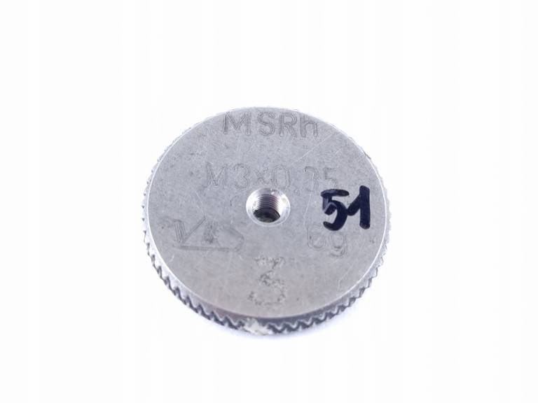 Sprawdzian pierścieniowy do gwintu MSRh M3x0,35 6g