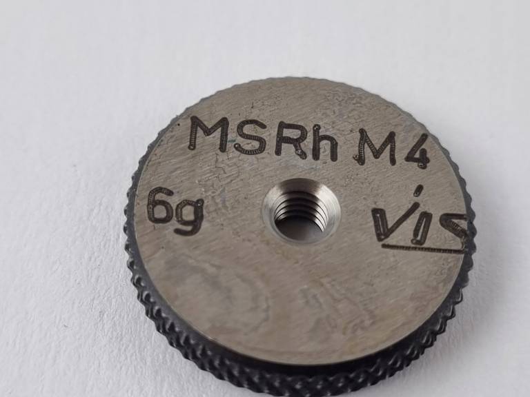 Sprawdzian pierścieniowy do gwintu MSRh M4 6g