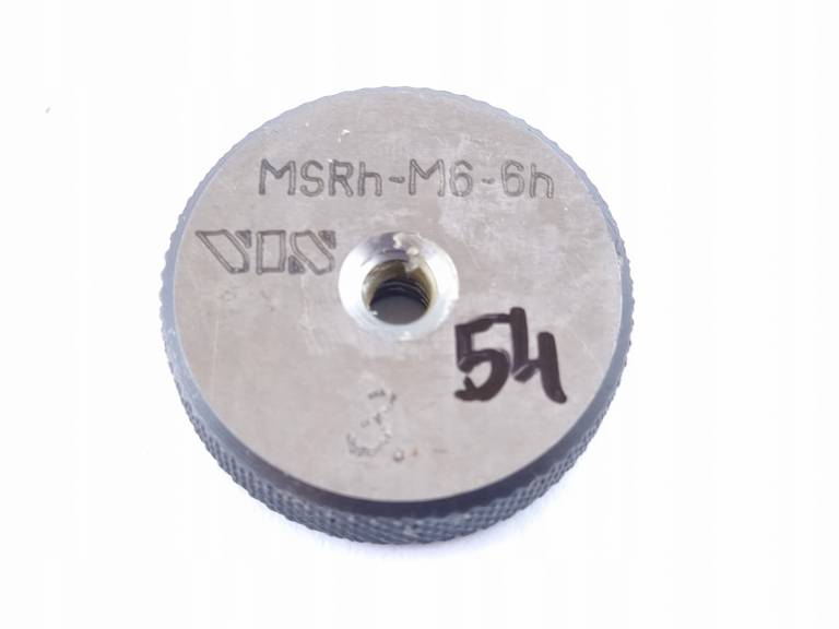 Sprawdzian pierścieniowy do gwintu MSRh M6 6g