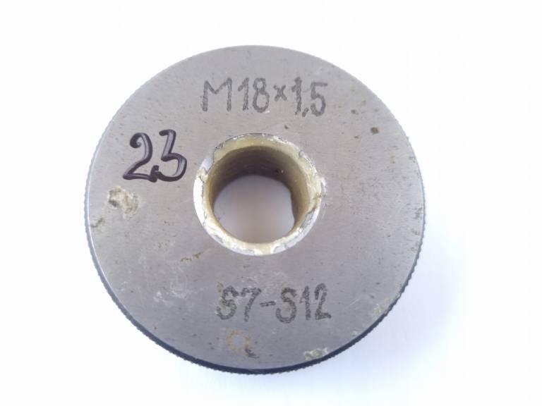 Sprawdzian pierścieniowy gwintu MSRh M18x1,5 S7 12