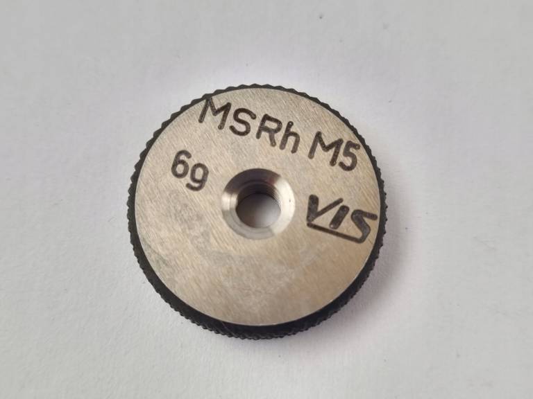 Sprawdzian pierścieniowy gwintu MSRh M5 6g