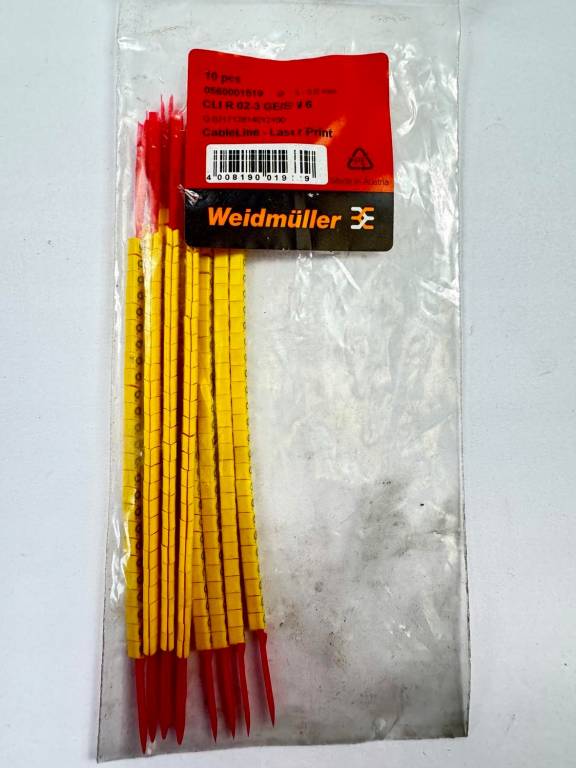 Weidmüller CLI R 02-3 GE/SW 6 Oznacznik kablowy
