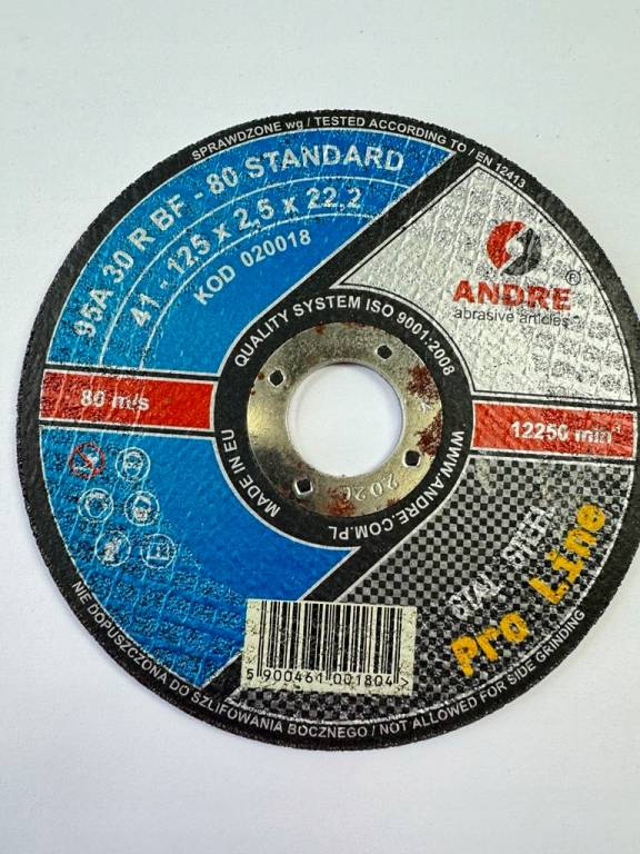 Tarcza do szlifowania ADRE Abrasive 125x2,5x22,2 mm
