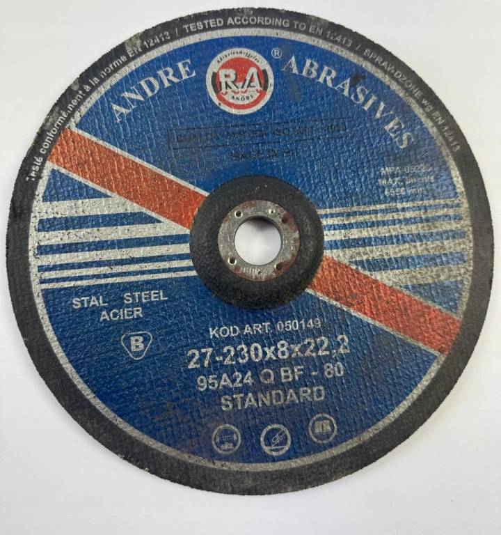 Tarcza do szlifowania ANDRE abrasive 230x8x22,2 mm