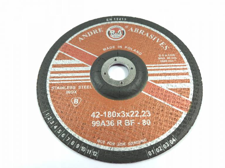 Tarcza do szlifowania Andre Ambrasives 180x3x22,23