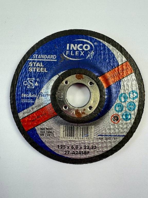Tarcza do szlifowania INCO FLEX 125x6,0x22,2 mm