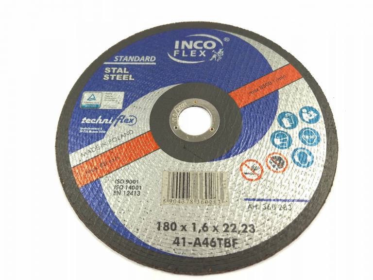 Tarcza do szlifowania INCOFLEX 180x1,6x22,23