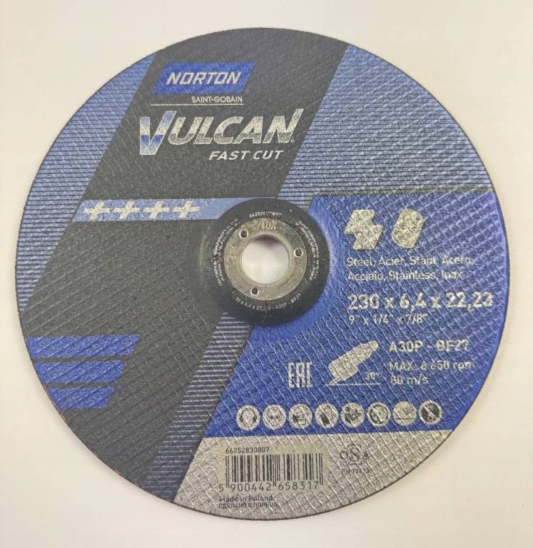Tarcza do szlifowania NORTON VULCAN 230x6,4x22,23 mm