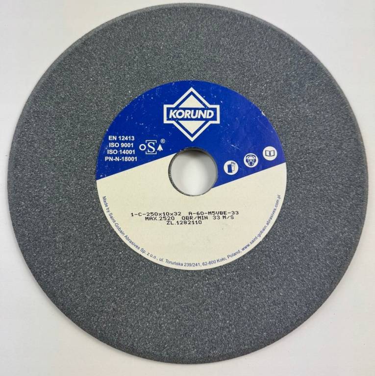 Tarcza ścierna szlifierska korund 250x10x32 mm