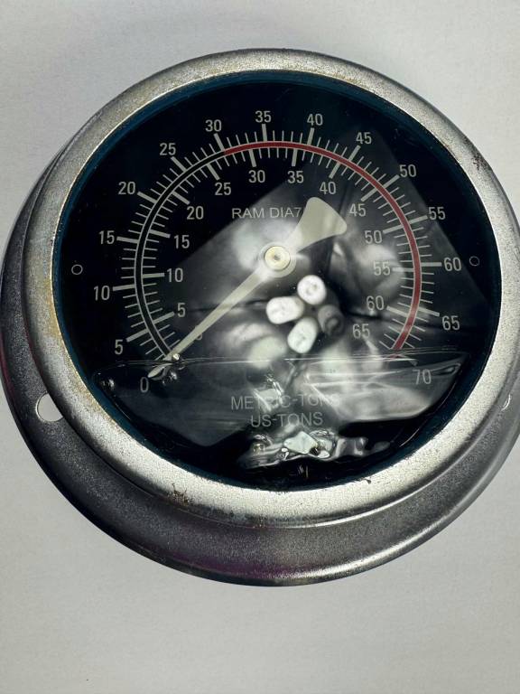 Manometr 0-75 / 0-65 Metric-Ton / US-Tons