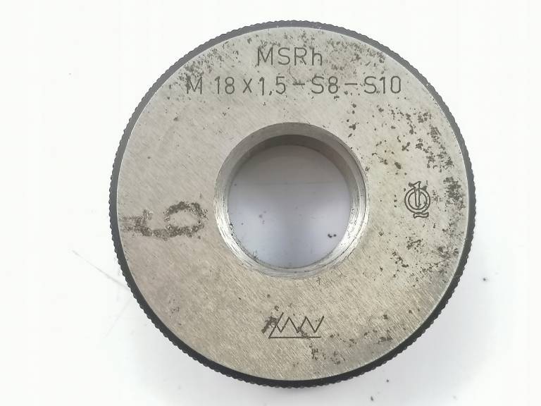 Sprawdzian pierścieniowy do gwintu M18x1,5 F/VAT