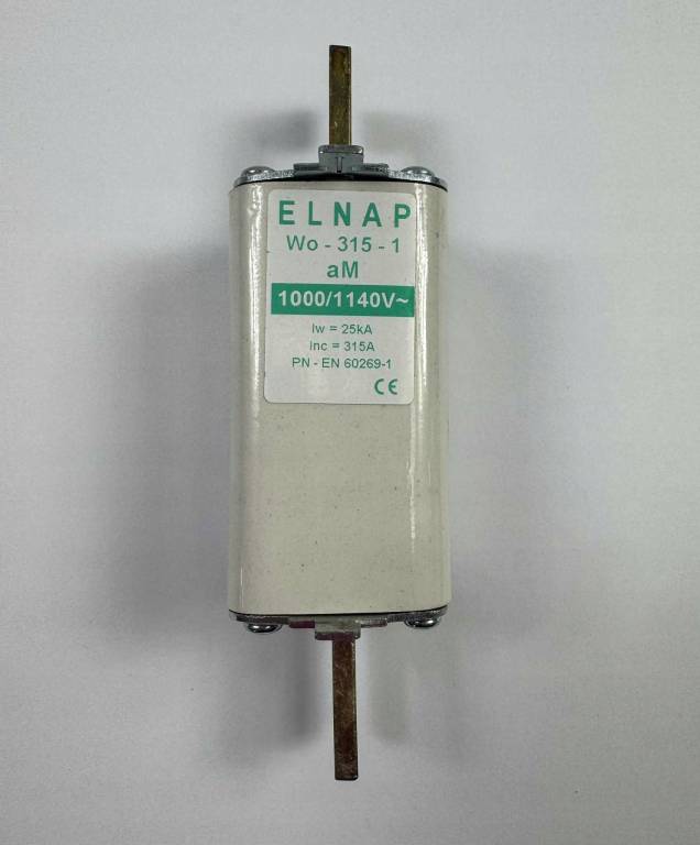 Wkładka topikowa przemysłowa ELNAP Wo-315-1 aM 315A 1000V PN-EN 60269-1
