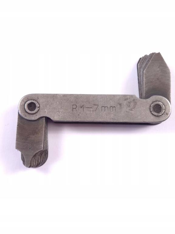Zestaw promieniomierzy listkowych R1-7mm