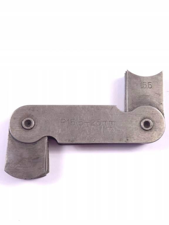 Zestaw promieniomierzy listkowych R15,5-25mm