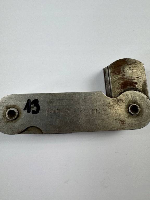 Zestaw promieniomierzy listkowych R15,5–25mm